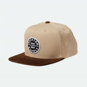 BRIXTON KEPS - OATH III SNAPBACK - BRIGHT GOLD