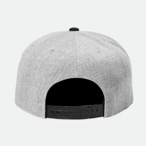 BRIXTON KEPS - OATH III SNAPBACK - HEATHER GREY/BLACK 2 thumbnail