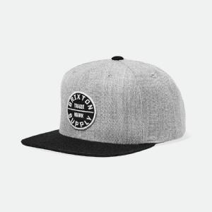 BRIXTON KEPS - OATH III SNAPBACK - HEATHER GREY/BLACK
