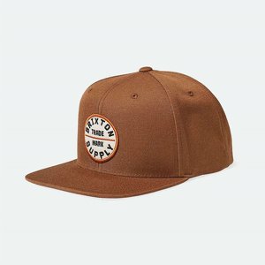 BRIXTON KEPS - OATH III SNAPBACK PINECONE BROWN