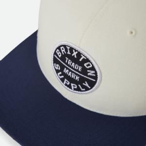 BRIXTON KEPS - OATH III TRUCKER HAT - OFFWHITE/BLUE 3 thumbnail