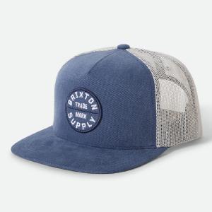 BRIXTON KEPS - OATH MP TRUCKER HAT - BLUE CAMBRAY/WHITE 2 thumbnail