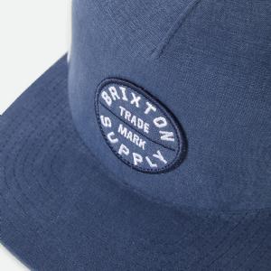 BRIXTON KEPS - OATH MP TRUCKER HAT - BLUE CAMBRAY/WHITE