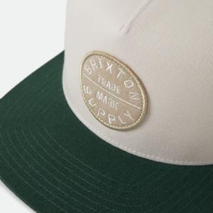 BRIXTON KEPS - OATH MP TRUCKER HAT - OFFWHITE/GREEN 3 thumbnail