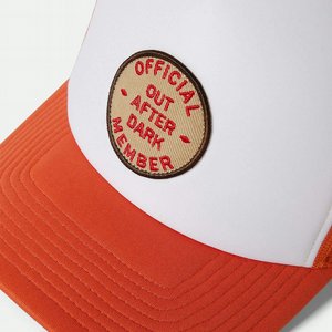 BRIXTON KEPS - OUT AFTER DARK NP HP TRUCKER HAT TANGERINE/OFF WHITE 3 thumbnail