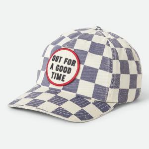 BRIXTON KEPS - OUT FOR A GOOD TIME LP ADJ - NAVY GINGHAM