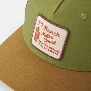 BRIXTON KEPS - RANCH MOTO COURT SNAPBACK - SUBLIME GREEN/DUSTED OCHRE 3 thumbnail
