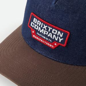 BRIXTON KEPS - REEVES TRUCKER HAT - DEMIN/CARAMEL 3 thumbnail