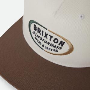BRIXTON KEPS -RHETT MP SNAPBACK - OFFWHITE/BROWN 2 thumbnail