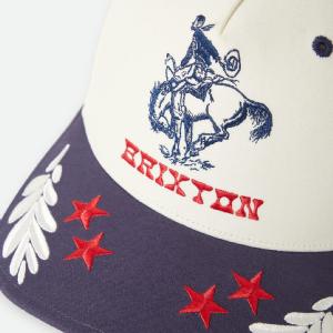 BRIXTON KEPS - RODEO C NP MP SNAPBACK OFF WHITE/NAVY 2 thumbnail