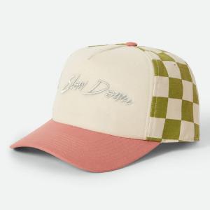 BRIXTON KEPS - SLOW DOWN MP SNAPBACK - Sublime Green Gingham/Whitecap/Italian Clay