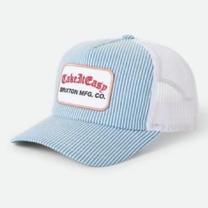 BRIXTON KEPS -TAKE IT EASY C NP MP TRUCKER HAT TWO BOOT STRIPE