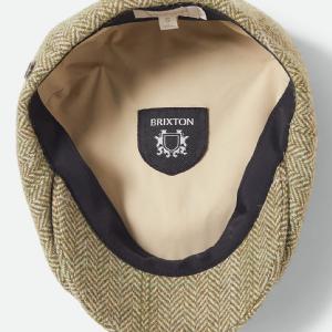 BRIXTON KEPS - UNISEX BROOD LW NEWSBOY CAP -SUVLINE GREEN HOUNDSTOOTH 4 thumbnail