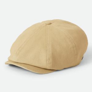 BRIXTON KEPS - UNISEX BROOD LW NEWSBOY CAP - WASHED KHAKI