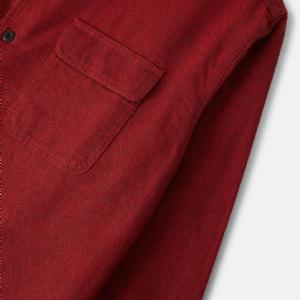 BRIXTON SKJORTA -CENTURY OVERSHIRT - RED/BLACK MICRO 3 thumbnail