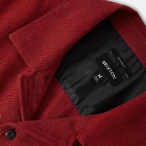 BRIXTON SKJORTA -CENTURY OVERSHIRT - RED/BLACK MICRO 2 thumbnail