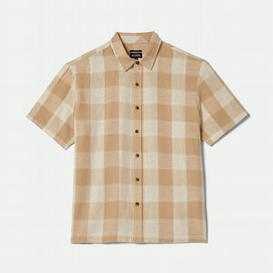 BRIXTON SKJORTA - CRU LINEN BLEND S/S WVN OFHSD 2 thumbnail