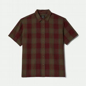 BRIXTON SKJORTA - CRU LINEN BLEND S/S WVN OLSPP 3 thumbnail