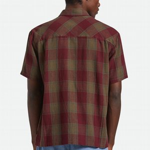 BRIXTON SKJORTA - CRU LINEN BLEND S/S WVN OLSPP 2 thumbnail