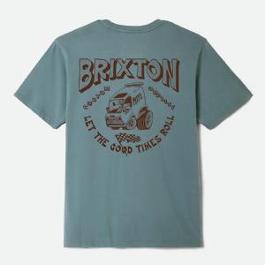BRIXTON T-SHIRT - GARNET S/S - OCEAN BREEZ