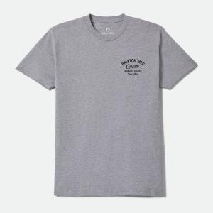 BRIXTON T-SHIRT - STRATON S/S -HEATHER GREY 2 thumbnail