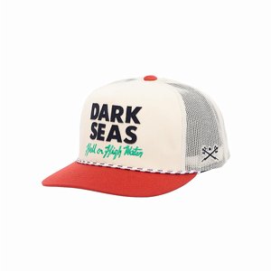DARK SEAS CAP - HIGHWATER HAT WHITE/RED