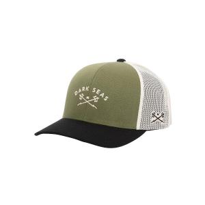 DARK SEAS CAP - MURRE TRUCKER CAP - OLIVE/BLACK