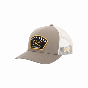 DARK SEAS CAP -SENTINEL HEADWEAR GREY/WHITE