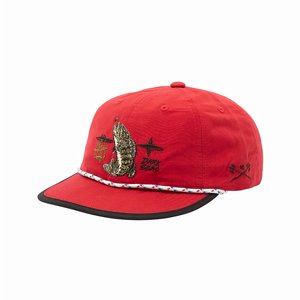 DARK SEAS CAP - STRIPER HEADWEAR RED