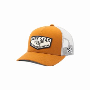 DARK SEAS CAP -TRANSOM-HAT CARAMEL/WHITE