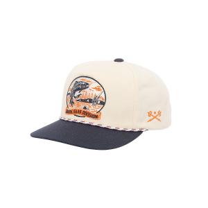 DARK SEAS CAP - WHITLEY HEADWEAR WHITE/NAVY