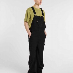 DICKIES BIB - LOOSE CANVAS BIB BLACK 3 thumbnail