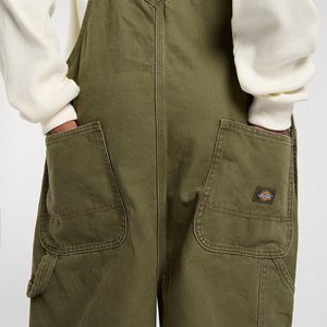 DICKIES BIB - LOOSE CANVAS BIB MILITARY GR 4 thumbnail