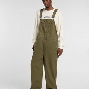 DICKIES BIB - LOOSE CANVAS BIB MILITARY GR