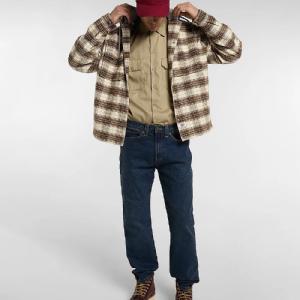 DICKIES FODRAD SKJORTA - EUSTIS HOODED FLANELL SCHACKET BEIGE 3 thumbnail