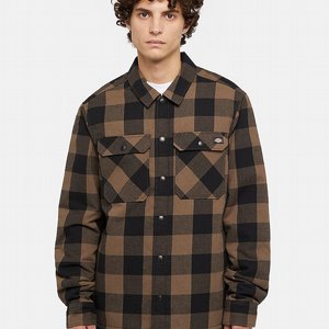 DICKIES FODRAD SKJORTA - LINED SACRAMENTO MUSHROOM