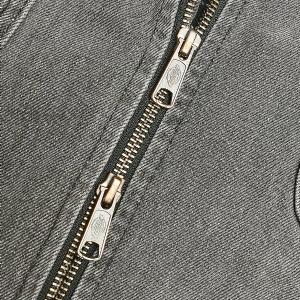 DICKIES JACKA - TAYLOR DEMIN JACKET BLACK WASH/GREY 4 thumbnail