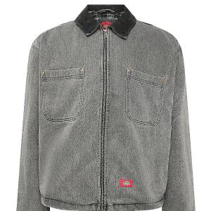 DICKIES JACKA - TAYLOR DEMIN JACKET BLACK WASH/GREY