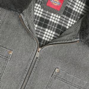 DICKIES JACKA - TAYLOR DEMIN JACKET BLACK WASH/GREY 3 thumbnail