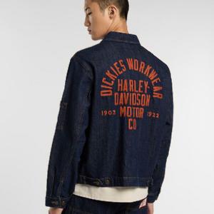 DICKIES JACKA - X HARLEY DAVISSON DEMIN JACKET BL� 2 thumbnail