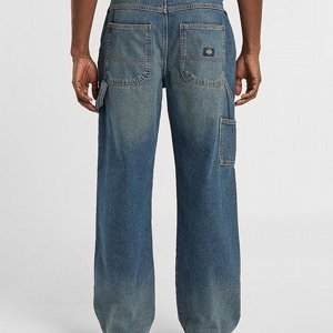 DICKIES PANTS - STEVENSVILLE CARPENTER DENIM KJAKI TINTED BLUE 2 thumbnail