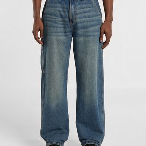 DICKIES PANTS - STEVENSVILLE CARPENTER DENIM KJAKI TINTED BLUE
