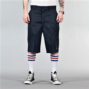 DICKIES SHORTS - LOOSE FIT FLAT FRONT BLACK