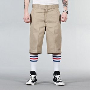 DICKIES SHORTS - LOOSE FIT FLAT FRONT KAHKI