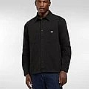 DICKIES SKJORTA - 247 GARMENT DYED WORK SHIRT BLACK