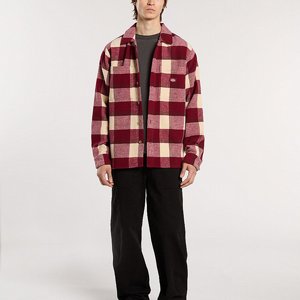 DICKIES SKJORTA - PLAID COALING TIBETAN RED 4 thumbnail