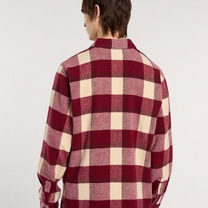 DICKIES SKJORTA - PLAID COALING TIBETAN RED 3 thumbnail