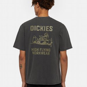 DICKIES T-SHIRT - HIGH FLYING WORKWEAR TEE SS BLACK