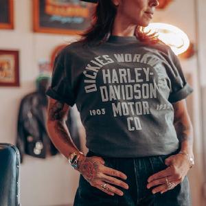 DICKIES T-SHIRT - X HARLEY DAVIDSON BLACK 4 thumbnail