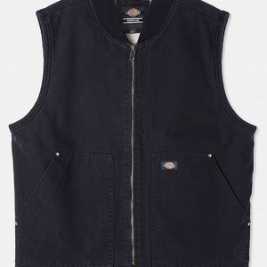 DICKIES VST - DUCK CANVAS VEST BLACK